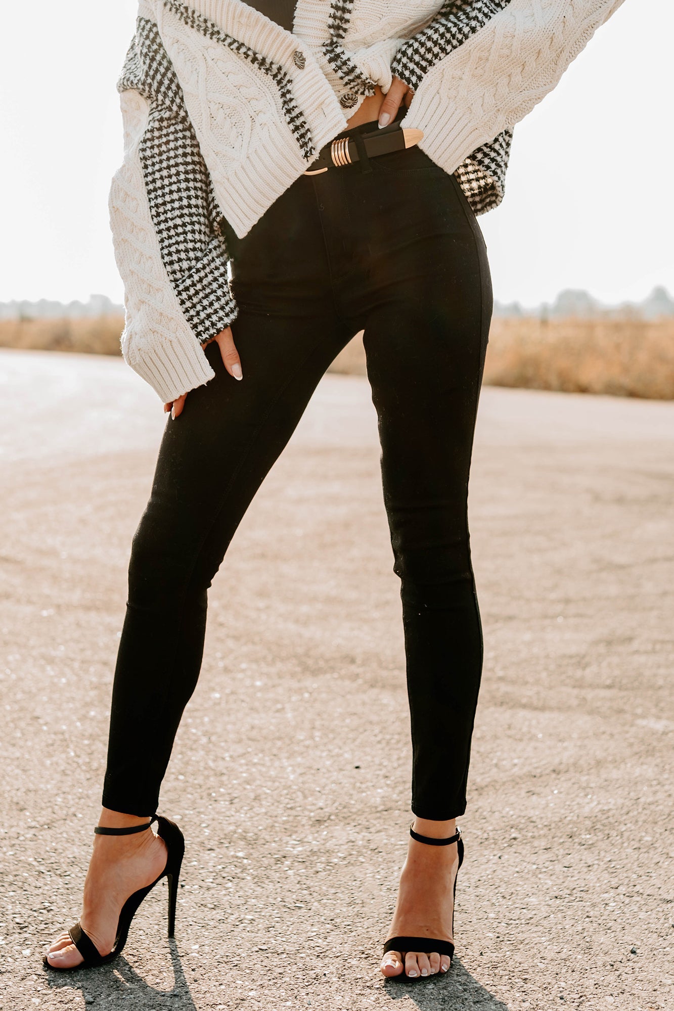 Rogue High Rise Super Skinny Cello Jeans (Black)